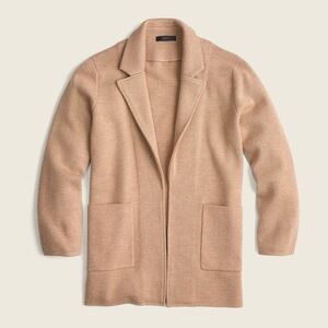 J. Crew Sophie open-front sweater-blazer Camel Small